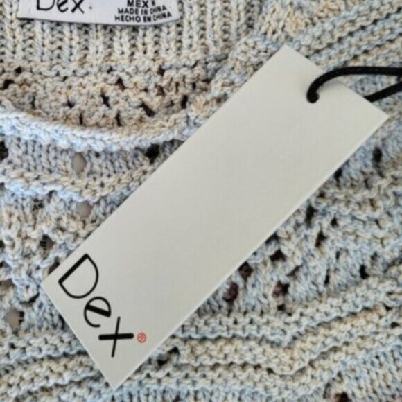 DEX Ombre Crochet Sweater Cami Top NWT Sz Small - Picture 2 of 11